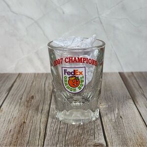 U of L Louisville Cardinals Double Shot Glass 2007 Fed Ex Orange Bowl Football
